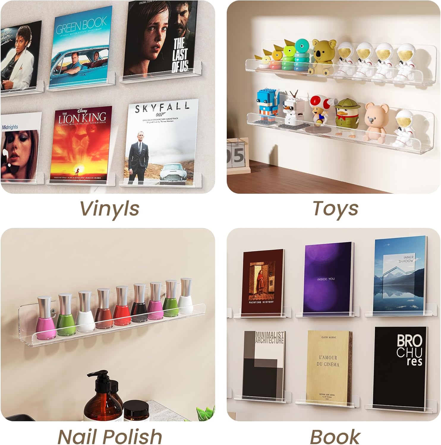 Thumbnail 4 de Gotega 12-inch Vinyl Record Shelf Wall Mount