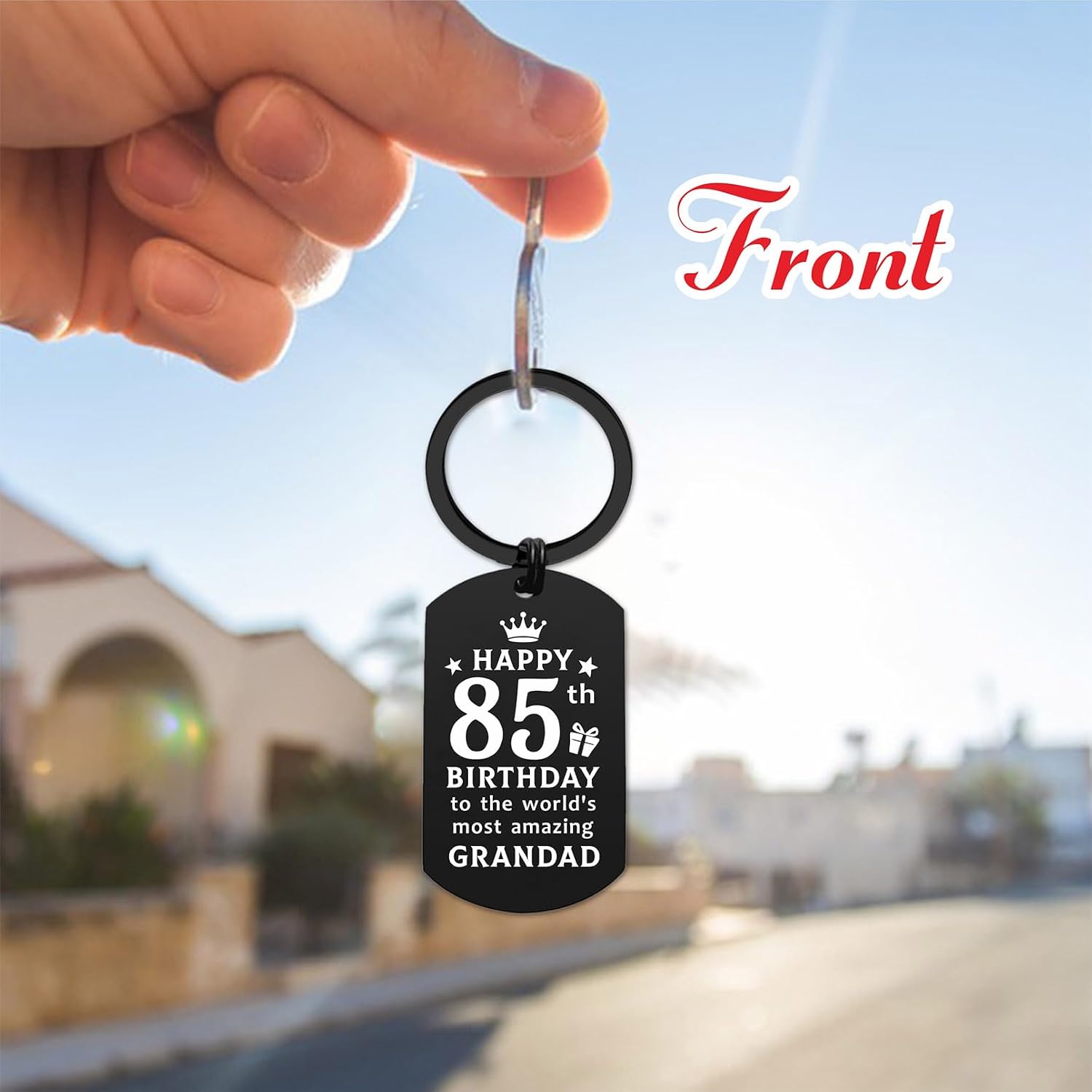 Thumbnail 2 de ENGZHI Grandad Birthday Gifts Keyring 85th