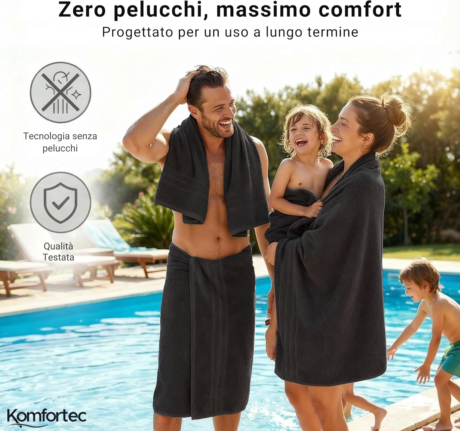 Thumbnail 6 de Komfortec Asciugamani Jumbo 80x200 cm