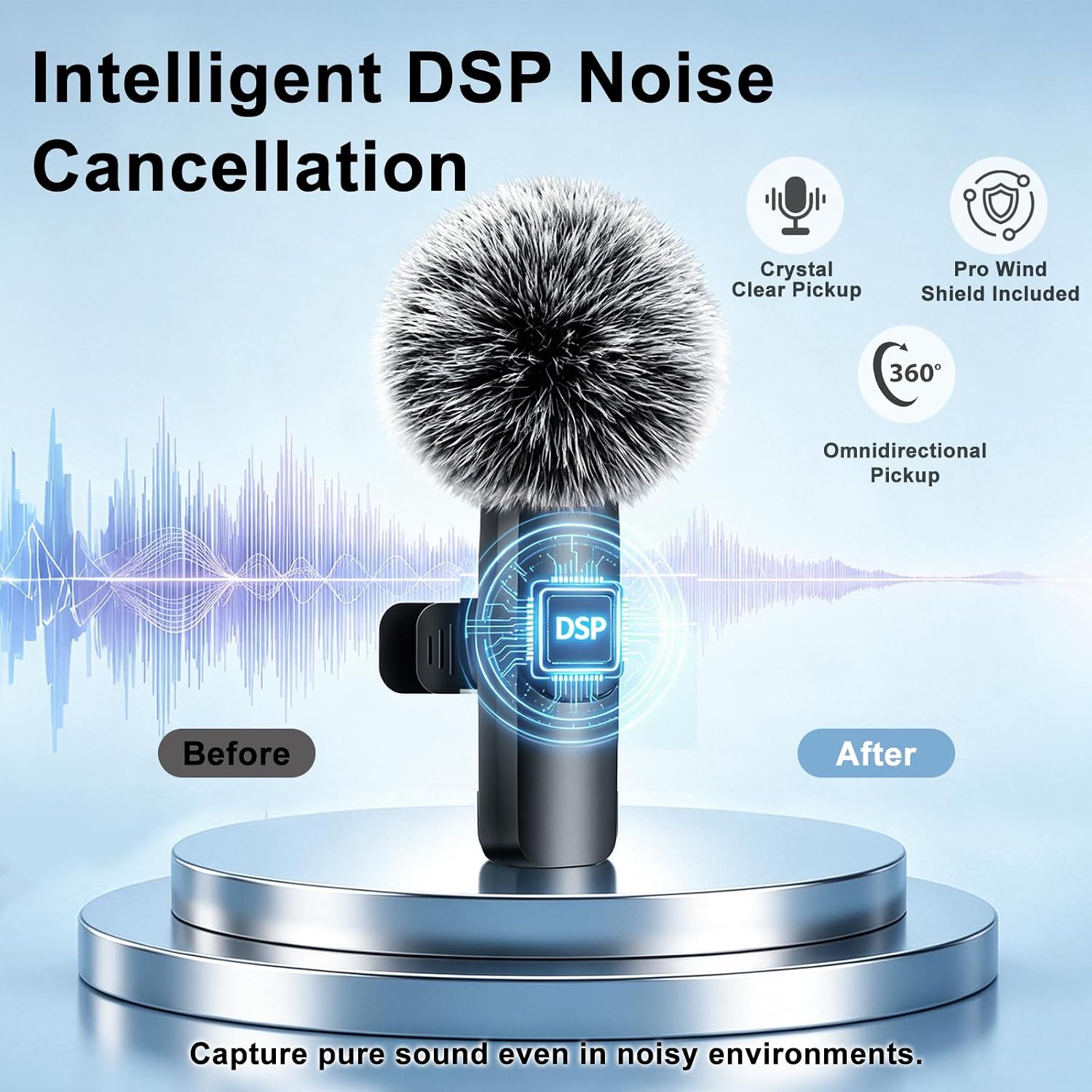 Thumbnail 2 de Uewpv wireless lavalier microphone set with two mics
