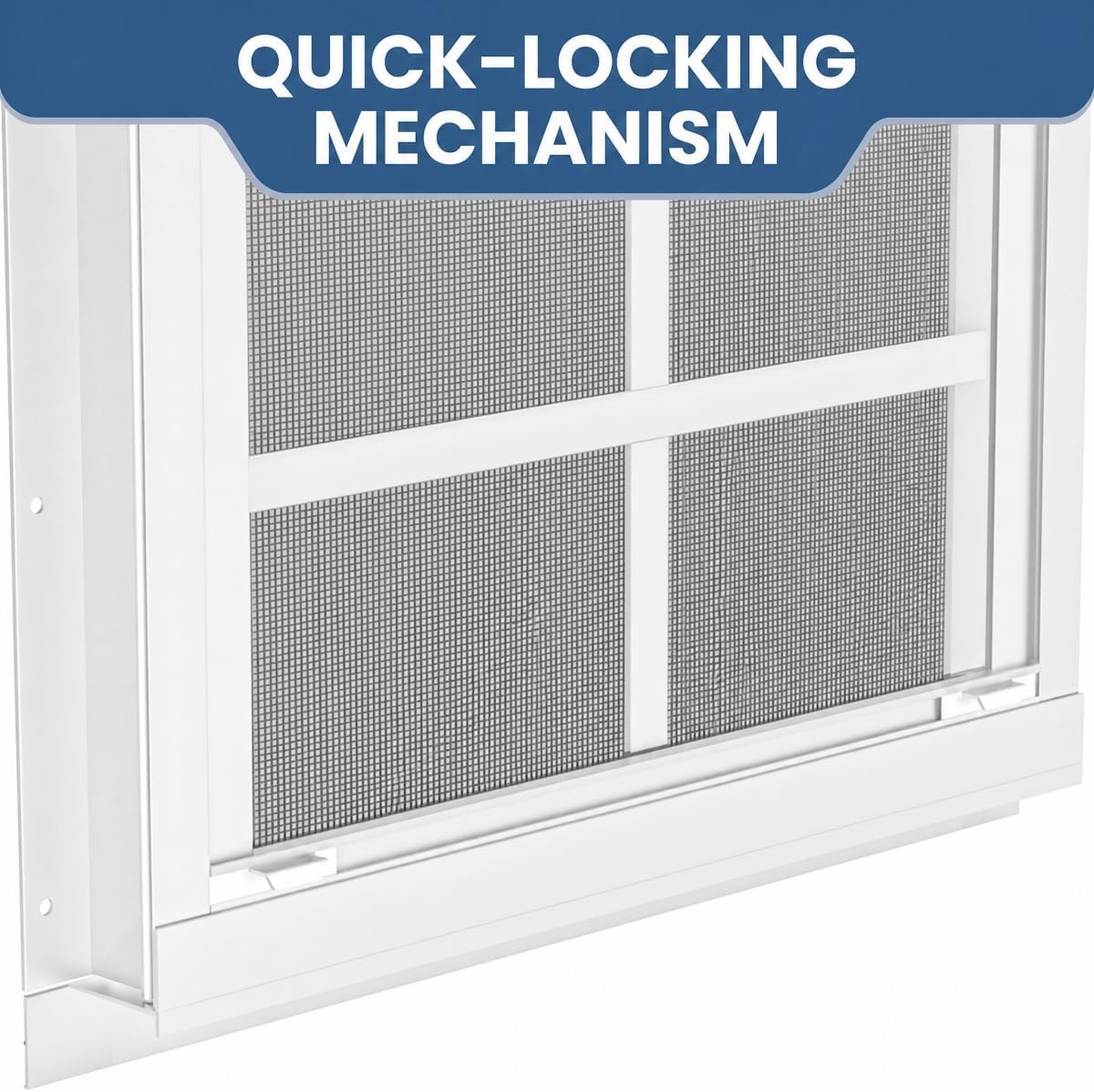 Detalle de Byijpzi TDSW Shed Windows, 2-Pack, 18" x 23", White Aluminum Frame