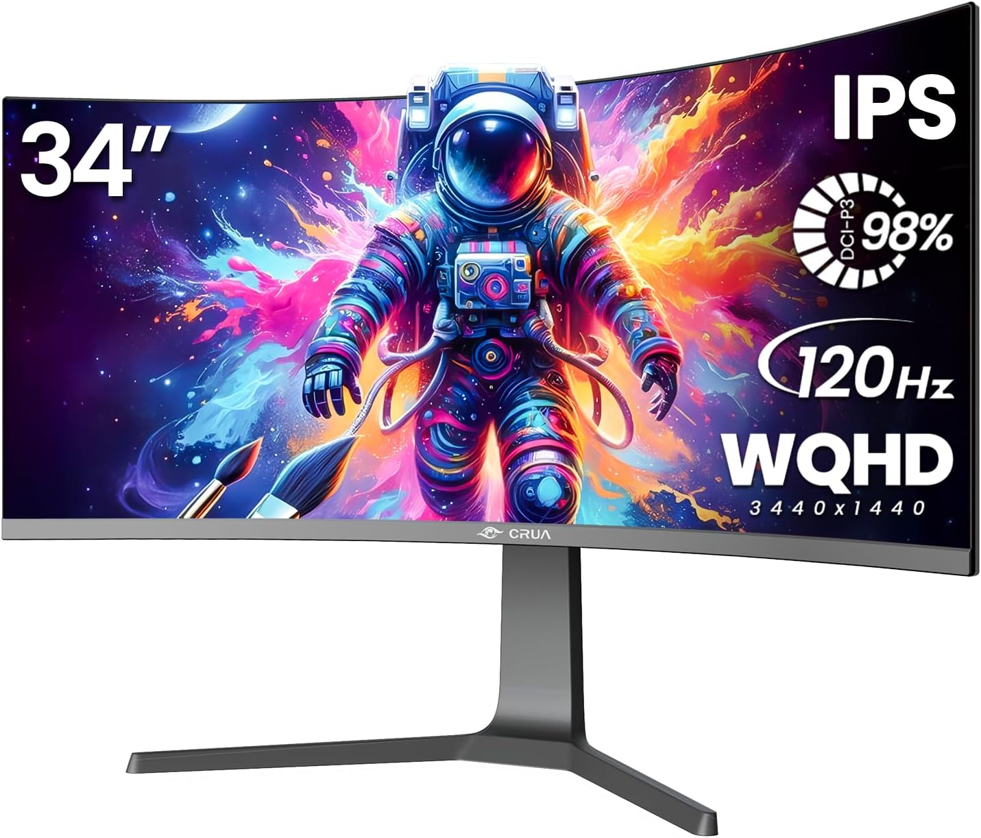Detalle de CRUA 34" Curved Gaming Monitor