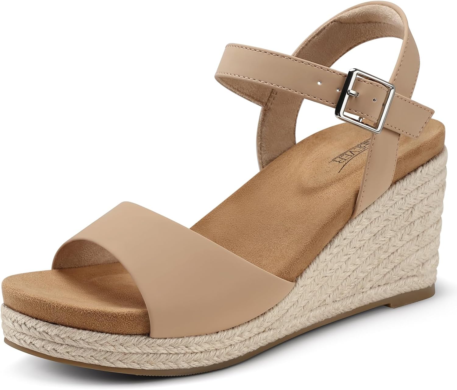 Imagen de SHIBEVER Women's Wedge Platform Sandals: Espadrille Dressy Comfort for Summer en OfertitasTOP