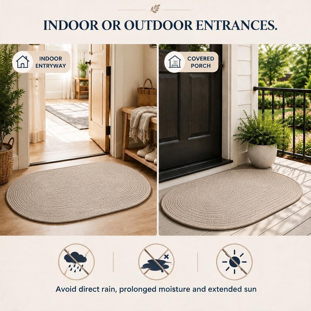 Thumbnail 6 de JMvicyroam Cotton Door Mat, 16 x 29 in