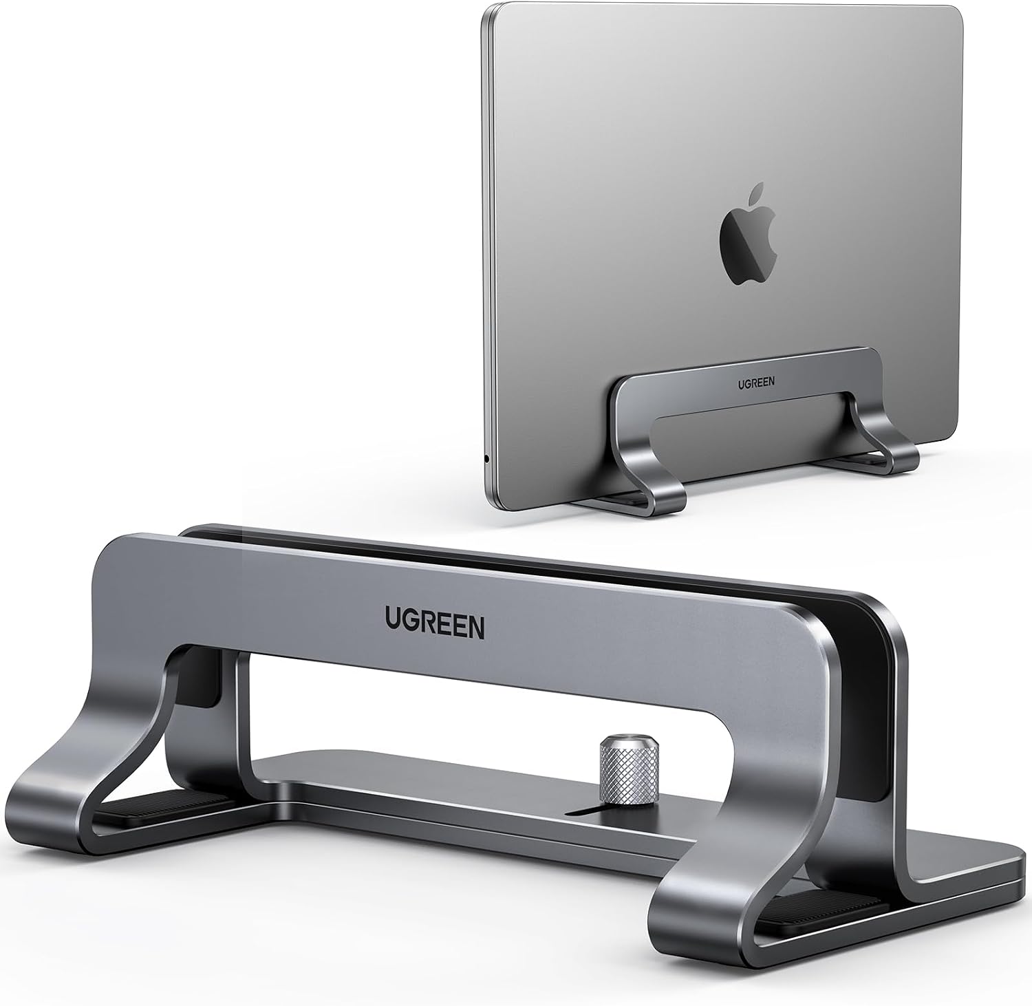 Detalle de UGREEN Vertical Laptop Stand 1 aluminium laptop holder