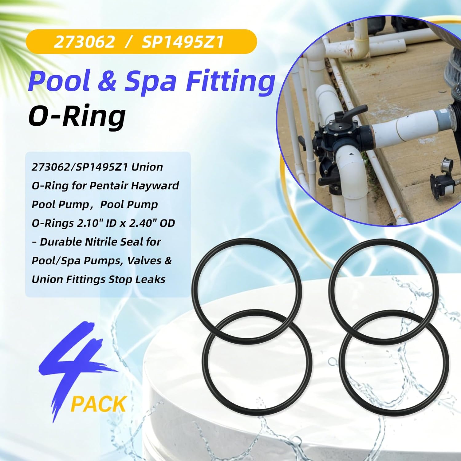 Thumbnail 1 de SP1495Z1 Pool Pump Union O-Ring 2.10-Inch ID
