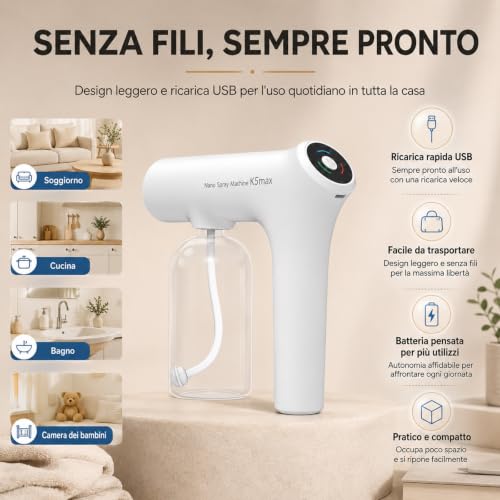 Thumbnail 2 de Belorna Pistola Anti Odori Animali di Havinti – Nebulizzatore Portatile Ricaricabile