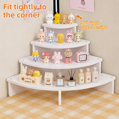 Detalle 2 de ZHITENG 4-Stufiges Acryl-Display-Ständer 23×23×18 cm – Parfüm Organizer