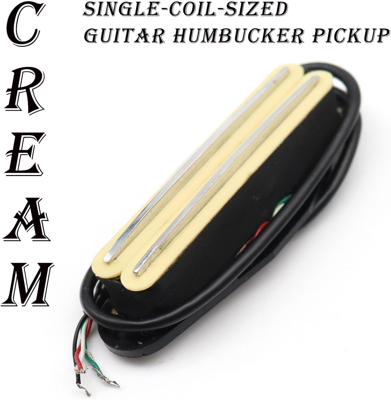 Detalle 2 de Single-Coil-Sized Humbucker Pickup, Cream