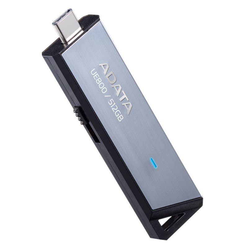 Detalle de ADATA UE800 USB-C 512GB: lector rápido y práctico para tus archivos