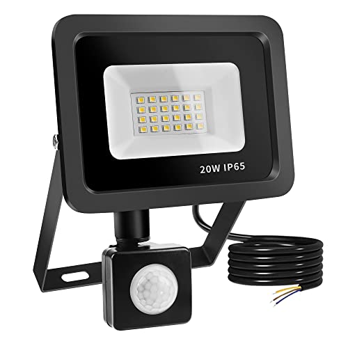 Imagen de Realky 20W Fari Led Esterno con Sensore di Movimento IP65 – 2000LM, 6500K en OfertitasTOP