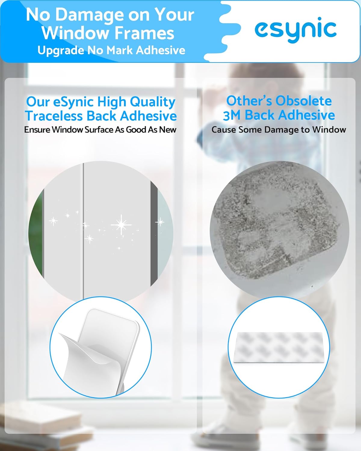 Thumbnail 6 de eSynic 10 Pack Window Locks for uPVC Windows – Self-Adhesive Cable Restrictors With Key Lock