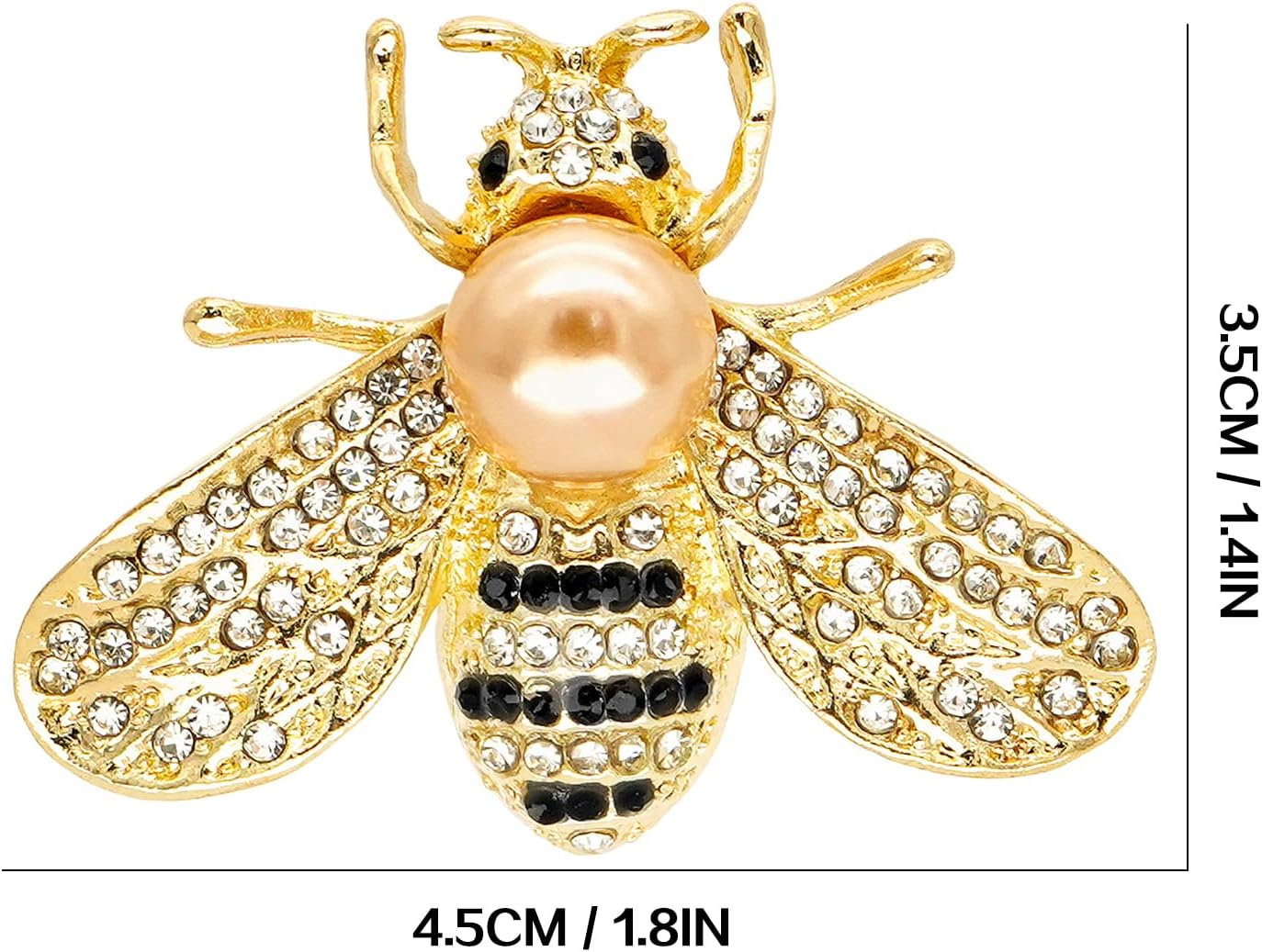 Thumbnail 5 de Tidefire Insekten-Brosche mit Strass – Biene, Libelle oder Schmetterling als Anstecknadel für Damen