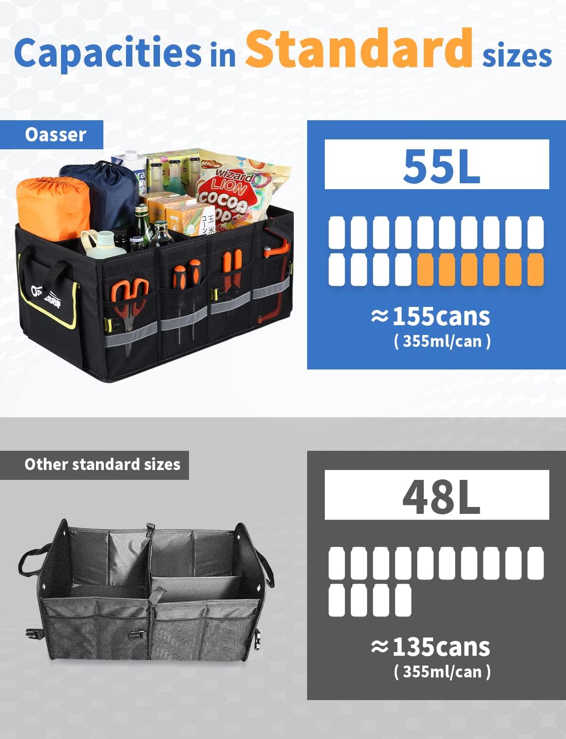 Thumbnail 1 de Oasser E3A Car Boot Organiser 60L