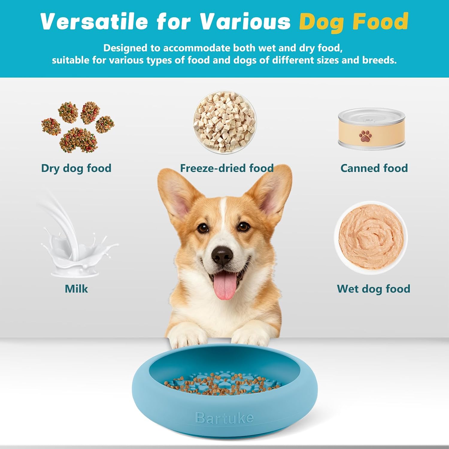 Thumbnail 4 de Bartuke Dog Lick Bowl: Slow Feeder Licking Mat for All Breeds