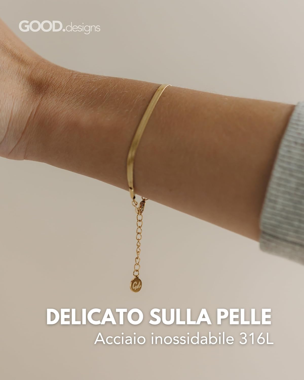 Thumbnail 1 de GD GOOD.designs Bracciale serpente 3 mm
