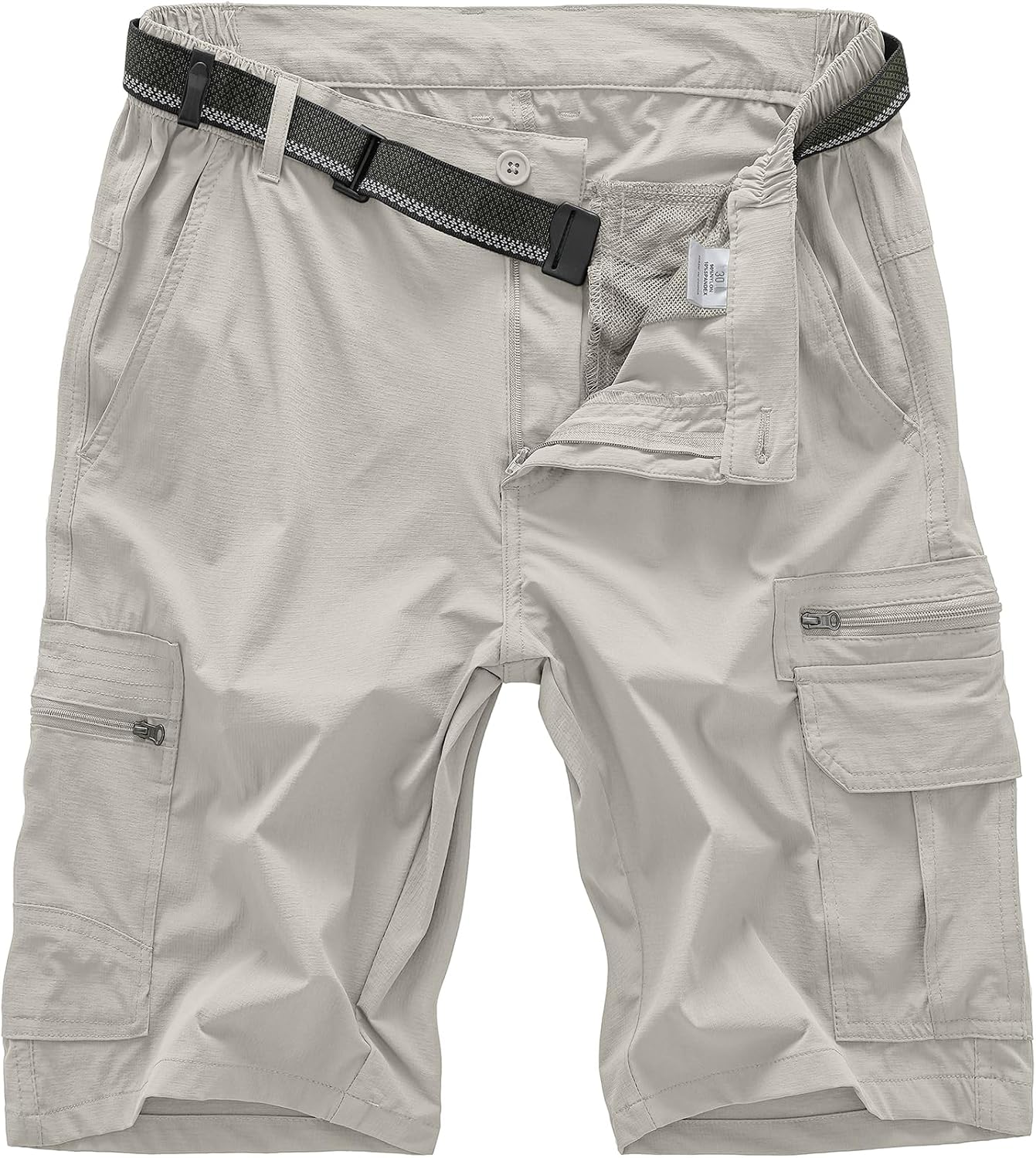 Detalle de Jessie Kidden Men's Cargo Hiking Shorts, Quick-Dry Fabric, UPF 50, 7 Pockets