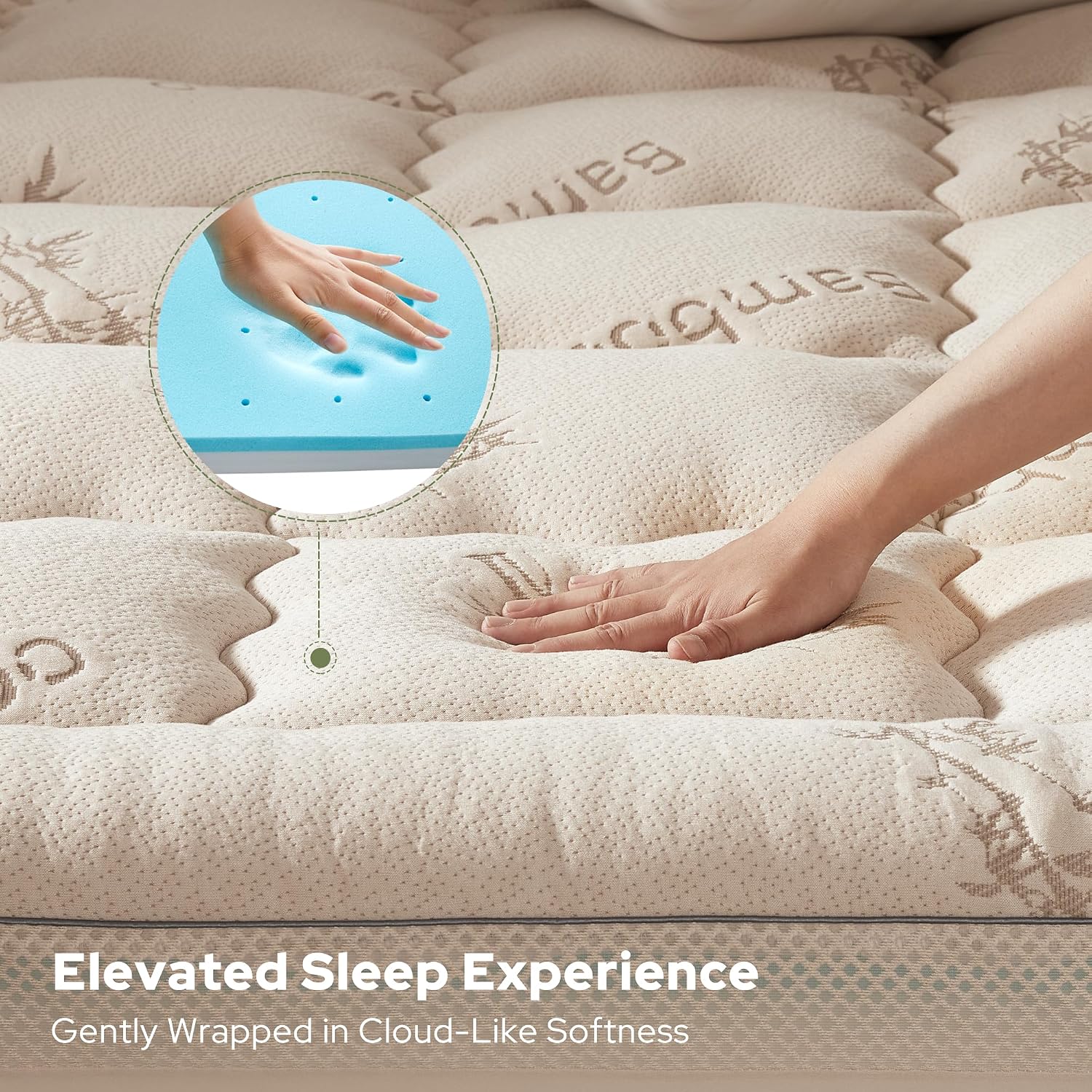 Detalle 2 de BEDLORE Twin Mattress Topper