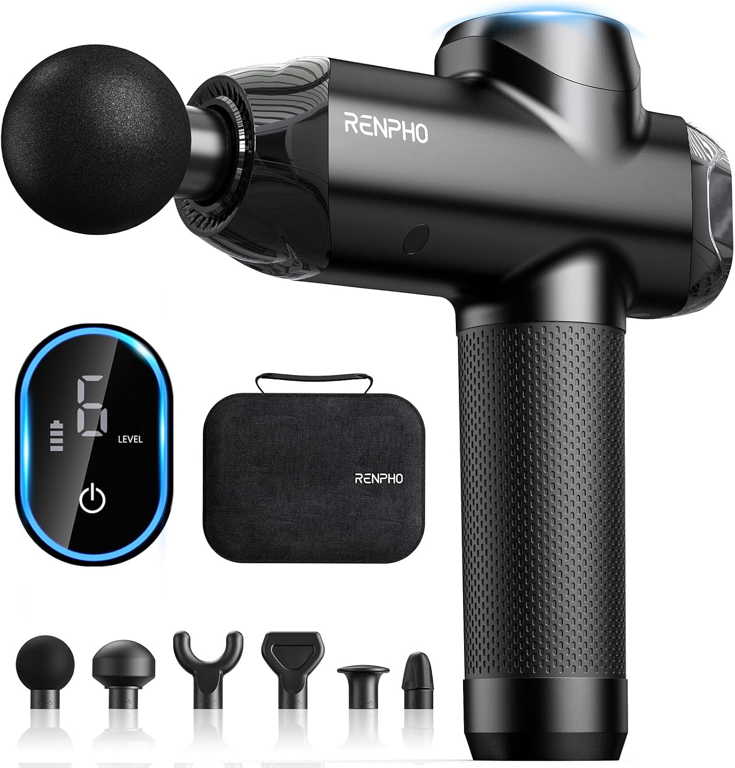 Detalle de RENPHO R3 Upgrade Power massage gun 12 mm amplitude 💆