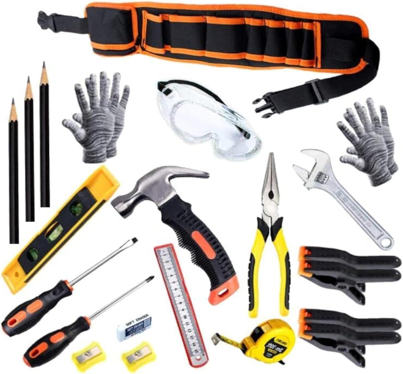 Thumbnail 6 de QeeHeng Kids Real Tool Kit: 8-Piece Beginner's Real Tools Set for Young Builders
