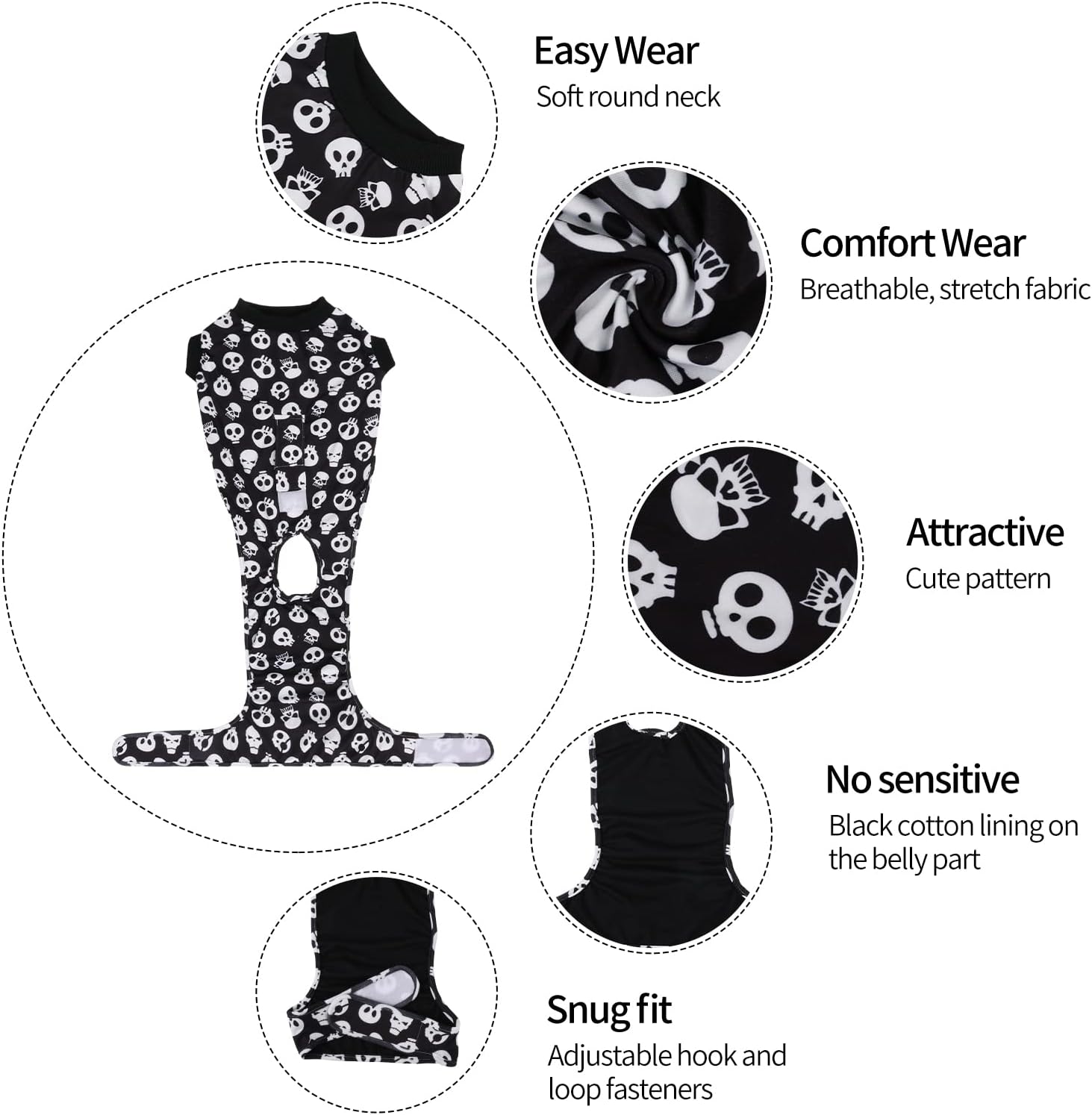 Detalle de CuteBone Dog Recovery Suit SSF05L