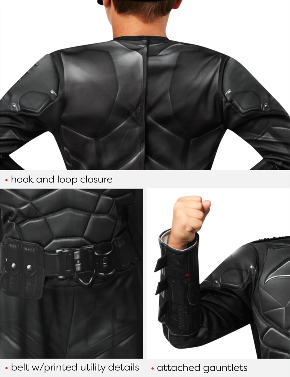 Detalle 1 de Rubies Batman Costume for Kids, Medium