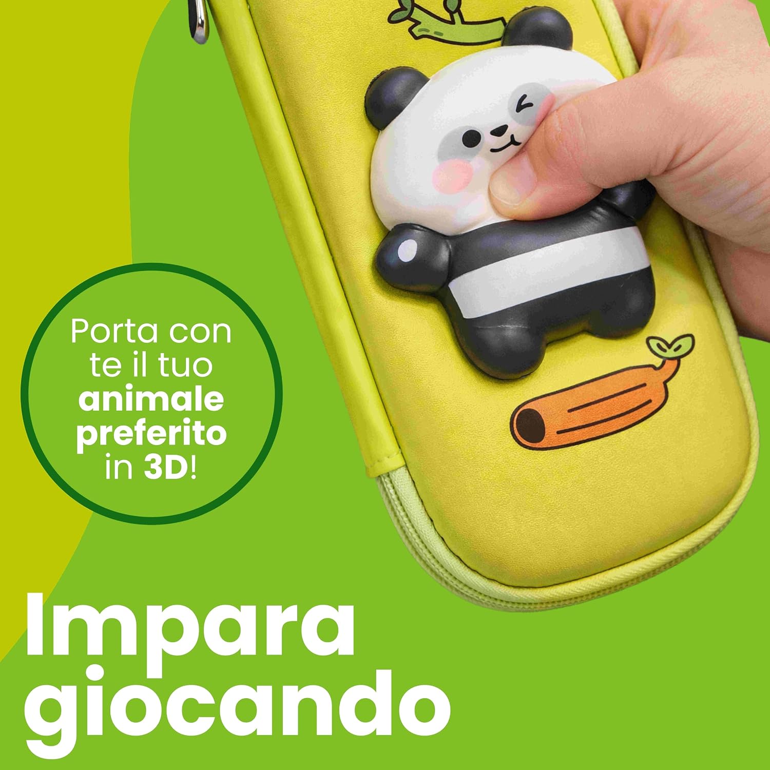 Thumbnail 5 de Cartomania Portapenne verde panda