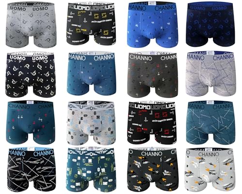 Thumbnail 1 de Channo Pack de 6 Boxers de Algodón Ajustados – Colección UOMO, Talla M