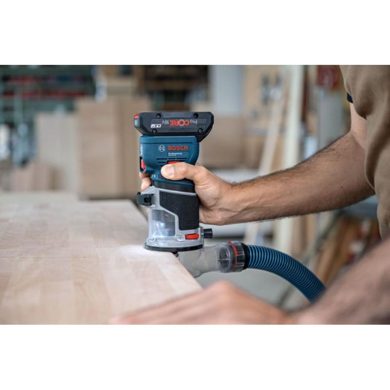Detalle 2 de Bosch GKF 18V-8: Fresadora sin cable de 18V, 30000 RPM, salida precisa