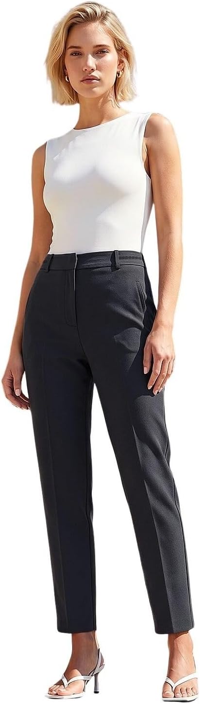 Thumbnail 5 de Roman Straight Leg Stretch Trousers for Women – Smart Workwear with High Elasticated Waist