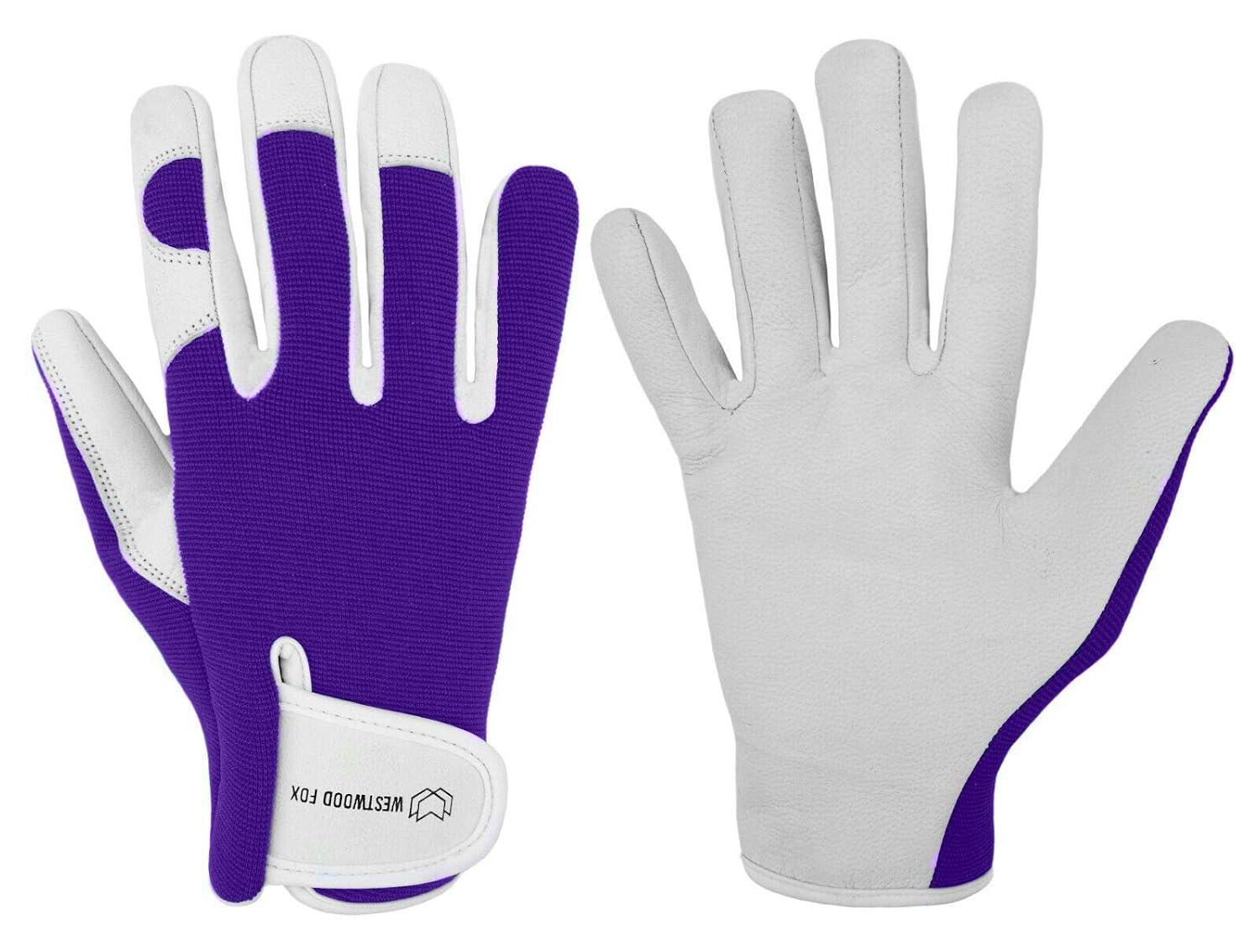 Detalle de Westwood Fox Leather Gardening Gloves Thorn Proof