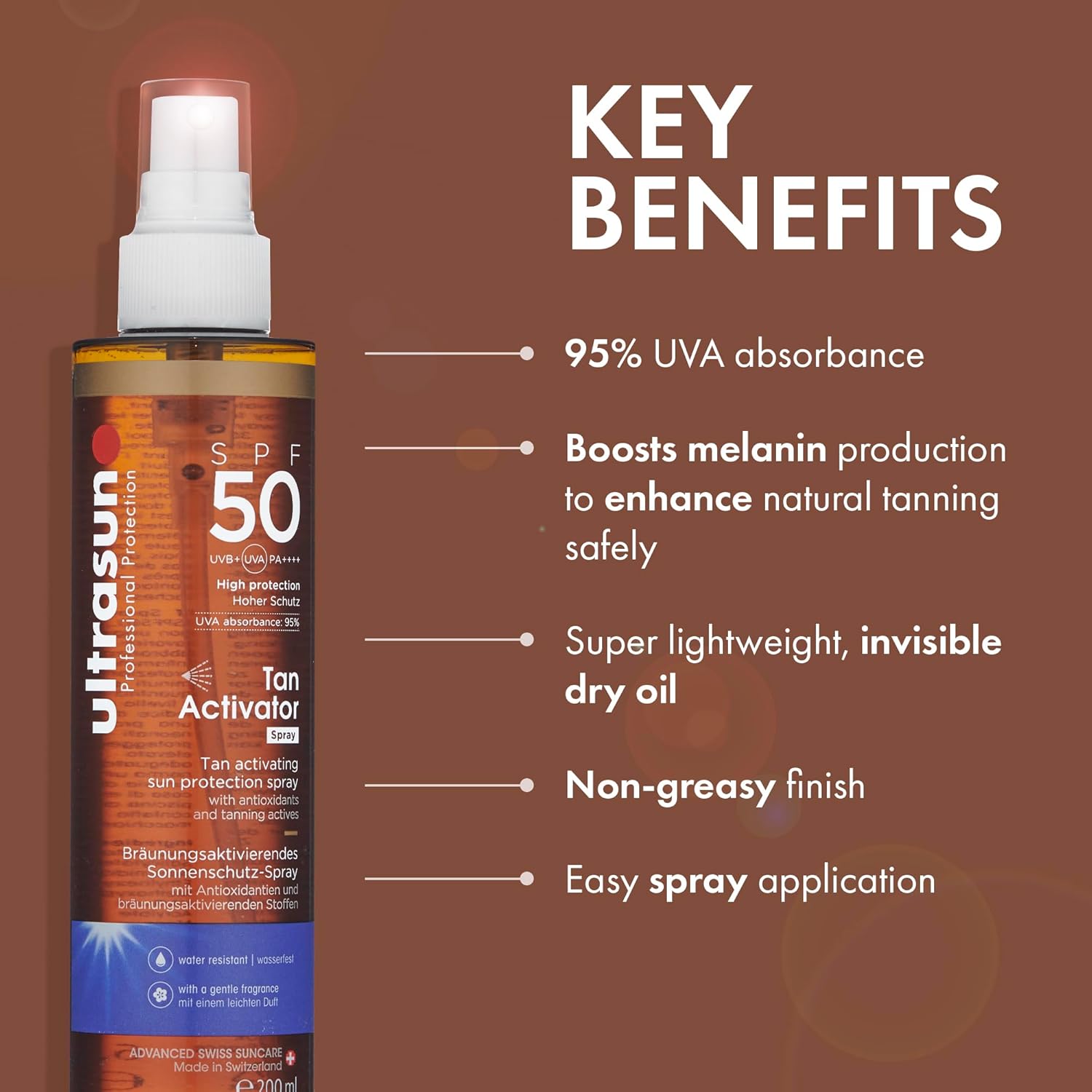 Thumbnail 2 de Ultrasun Body Tan Activator SPF50 Sunscreen 200ml