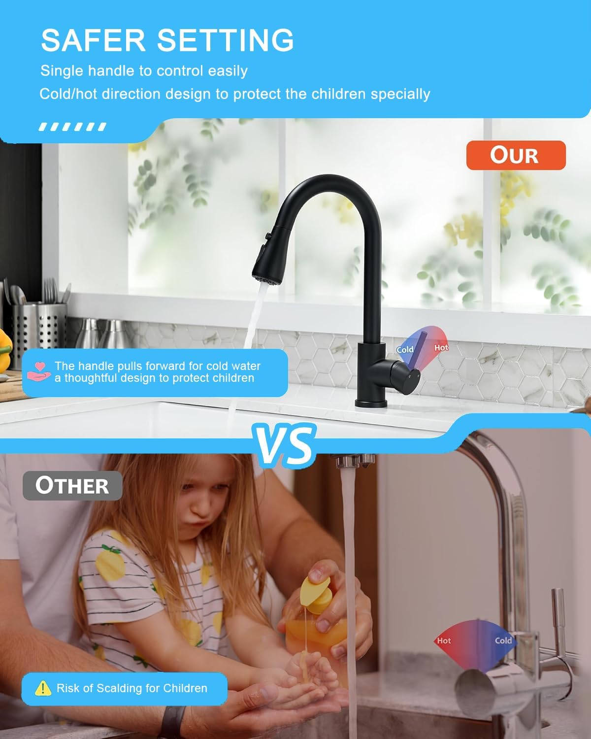 Detalle 2 de VIGIME Kitchen Sink Mixer 360° Pull Out