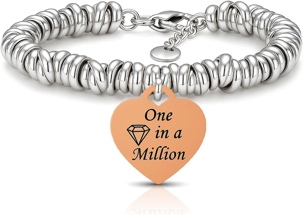 Thumbnail 4 de Saga Gioielli Bracciale Donna con Scritte, Pensieri e Parole – Idea Regalo per Amica, Sorelle, Mamma, Nonna