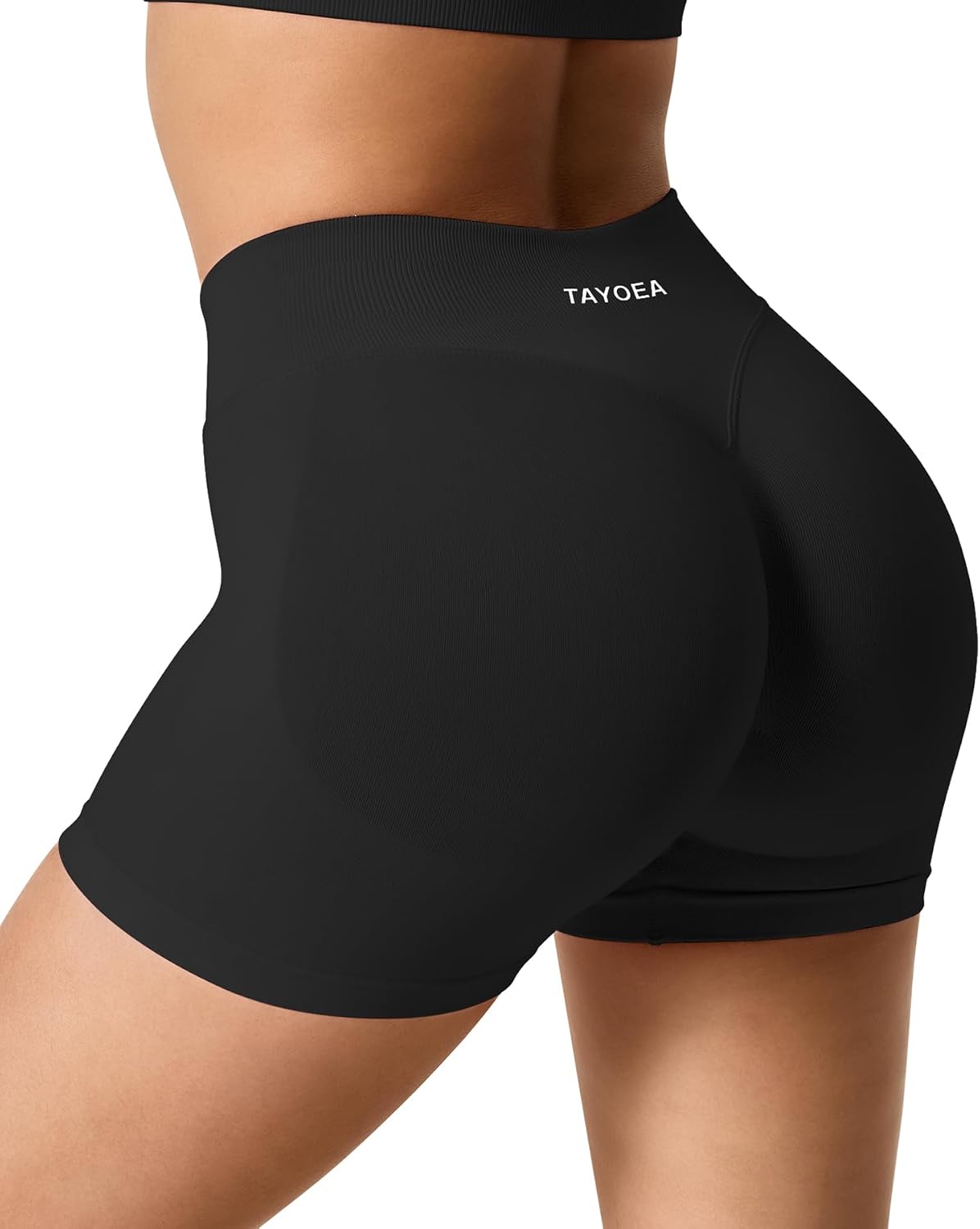 Thumbnail 3 de TAYOEA Sport-Shorts Damen Scrunch – kurze Push-up/Butt-Lifting Gym Short mit nahtlosem Design