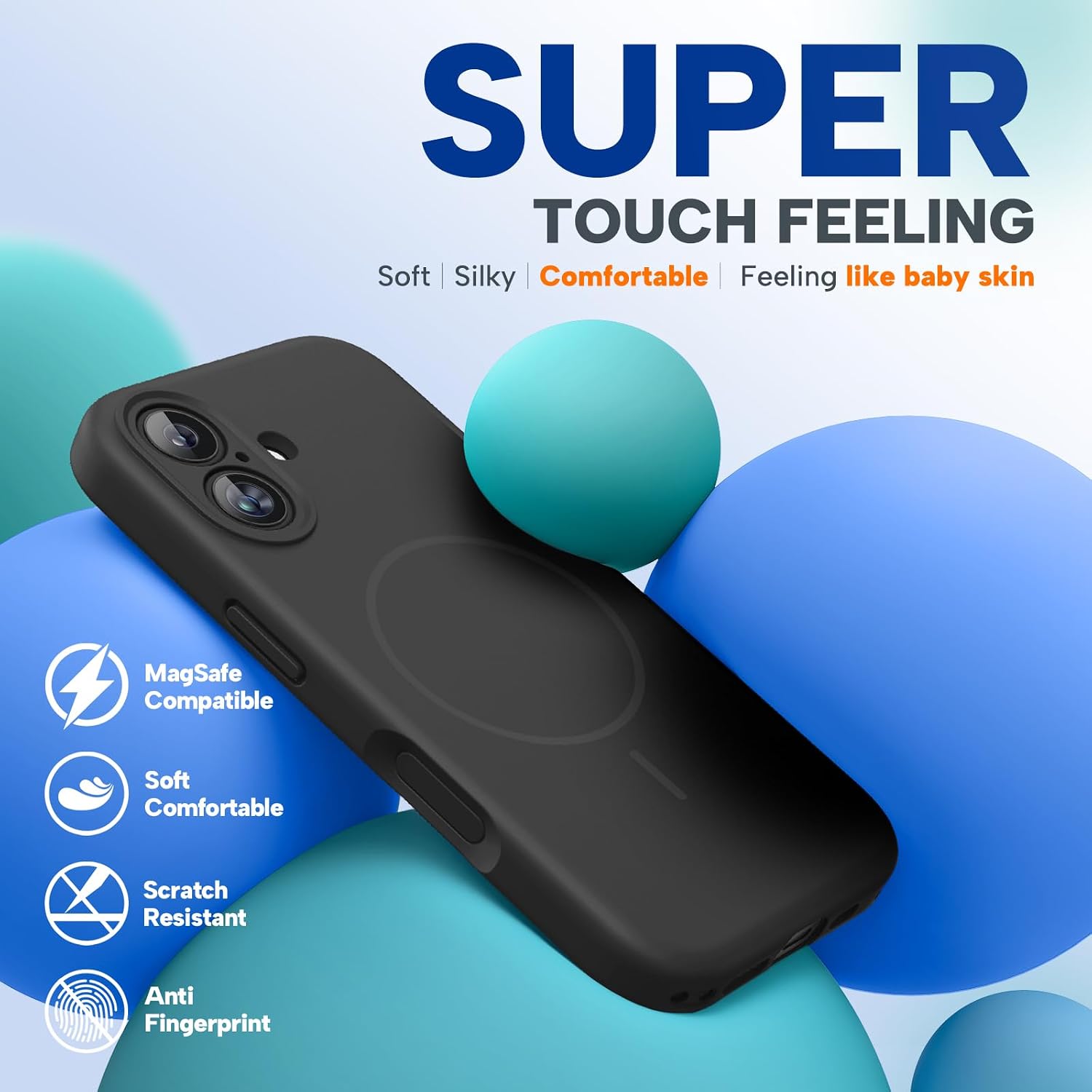 Thumbnail 4 de Miracase Liquid Silicone Case for iPhone 16, MagSafe