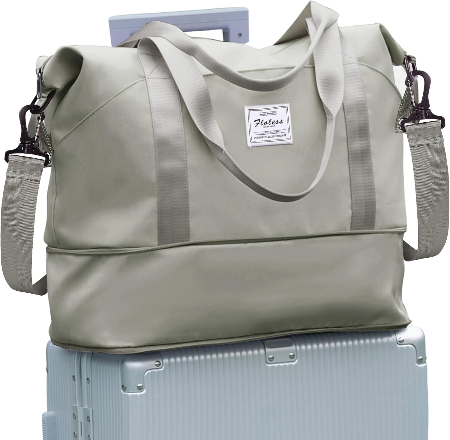 Imagen de Ryanair Handgepäck Reisetasche 40x30x20 Grau Braun en OfertitasTOP