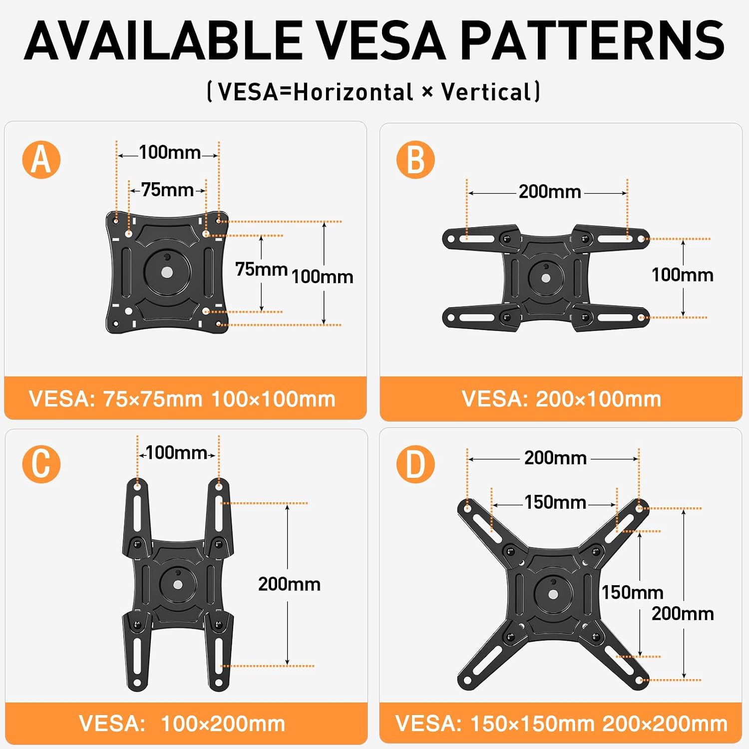 Thumbnail 5 de ELIVED EV012 TV wall bracket 14–42 inch, 20 kg capacity
