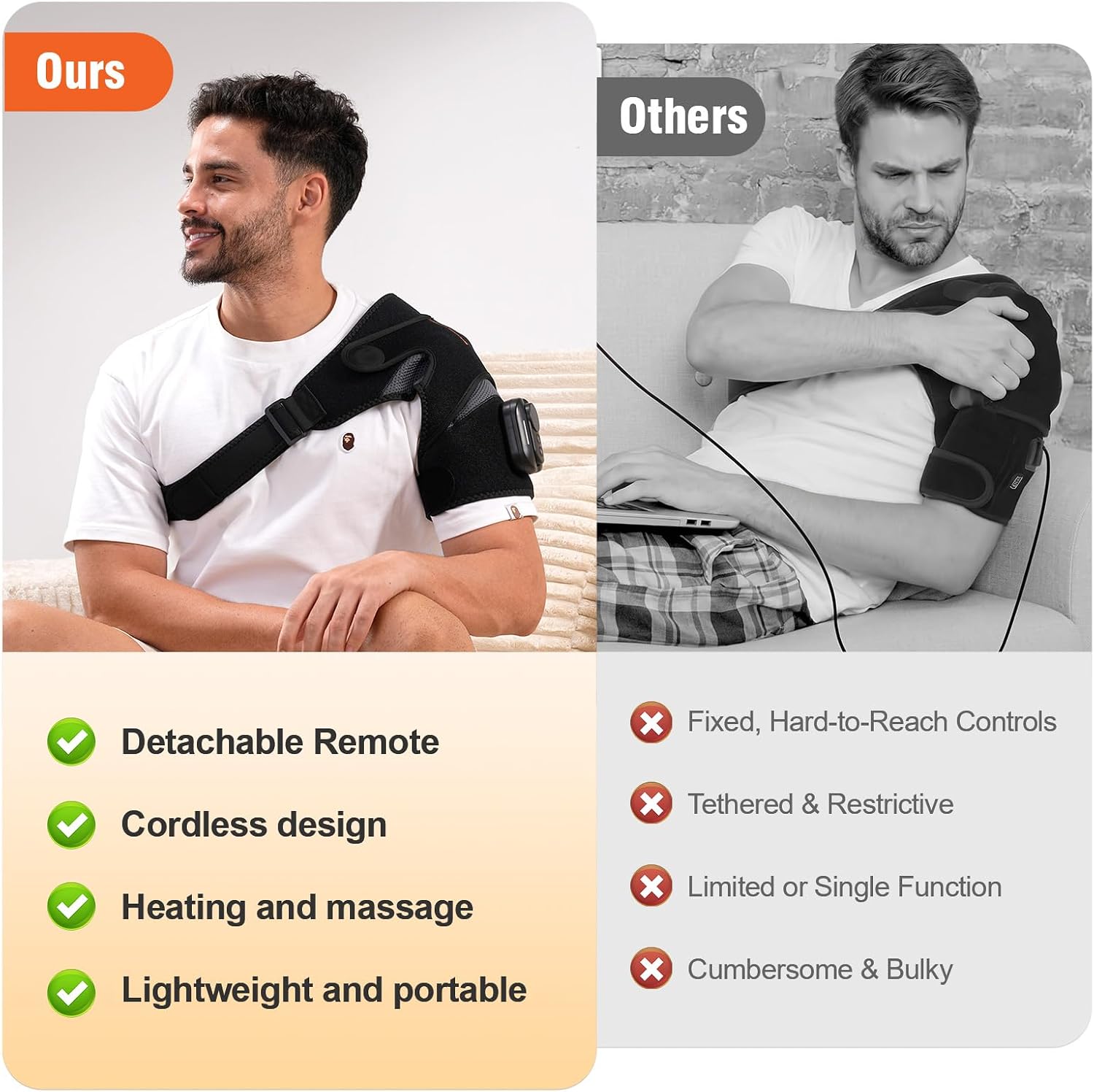 Detalle de HOMZOLVA Shoulder Heating Pad, 5000mAh