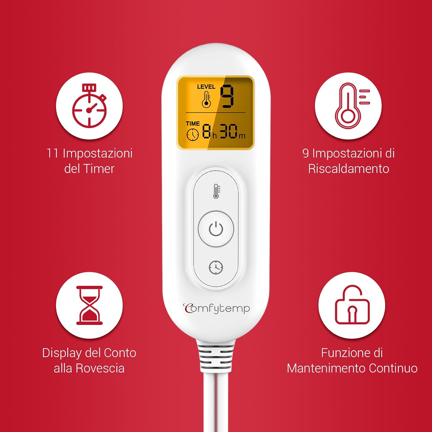 Detalle 1 de Comfytemp Termoforo per Cervicale e Spalle 48×56cm