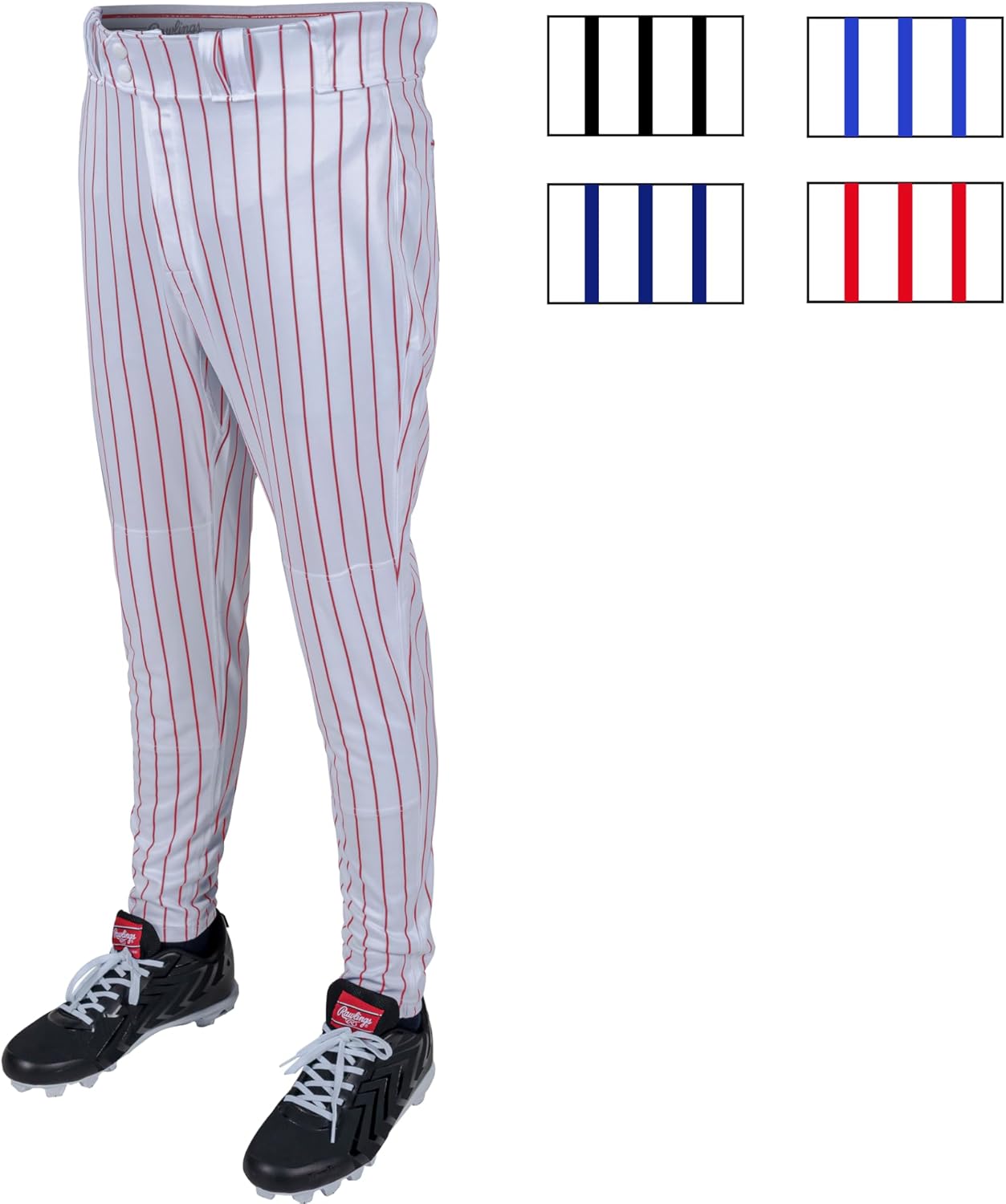 Detalle 2 de Rawlings Men's Pro 150 Series Baseball Pants — Jogger Fit