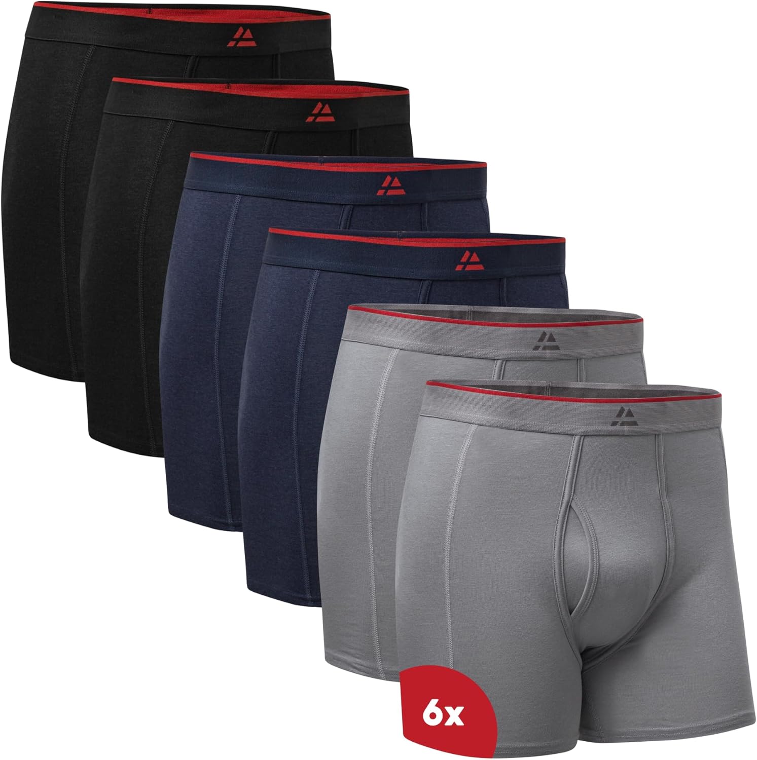 Detalle de DANISH ENDURANCE 3er Pack Bambus Boxershorts Herren – ultraleicht, atmungsaktiv und etikettfrei