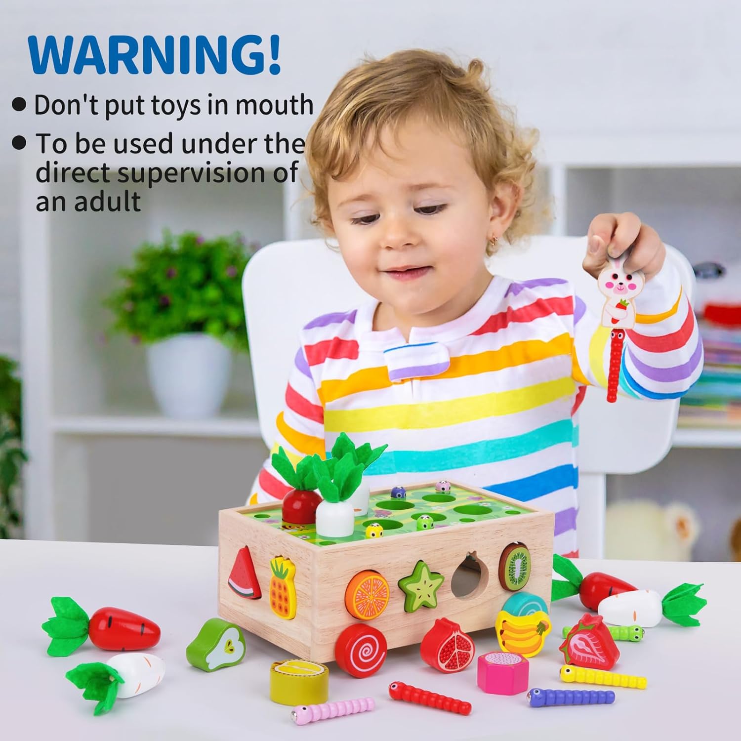 Thumbnail 6 de Montessori Wooden Shape Sorting Toy 1
