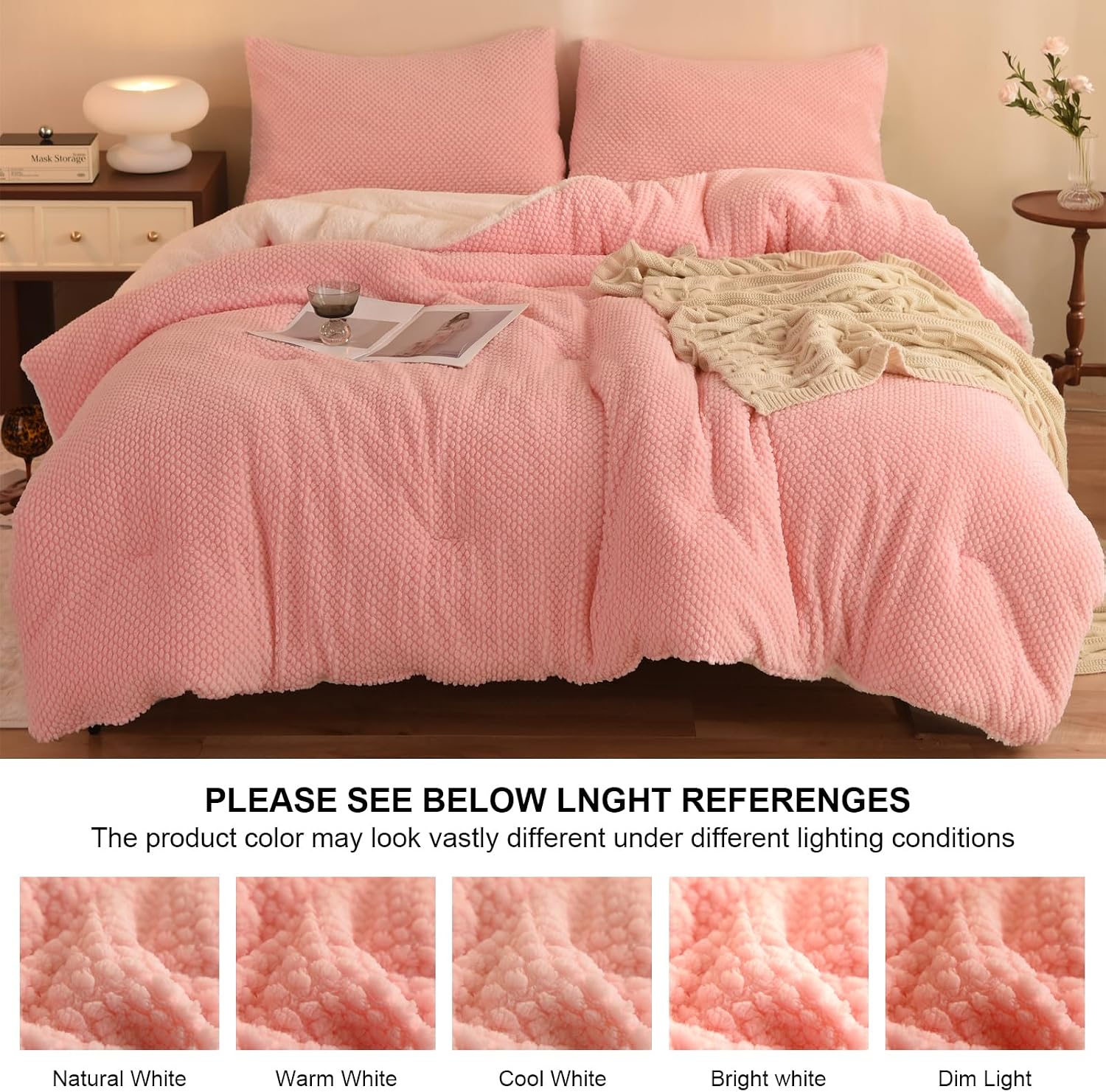 Thumbnail 4 de LLanCL 3D Jacquard Comforter Set 68"x90"