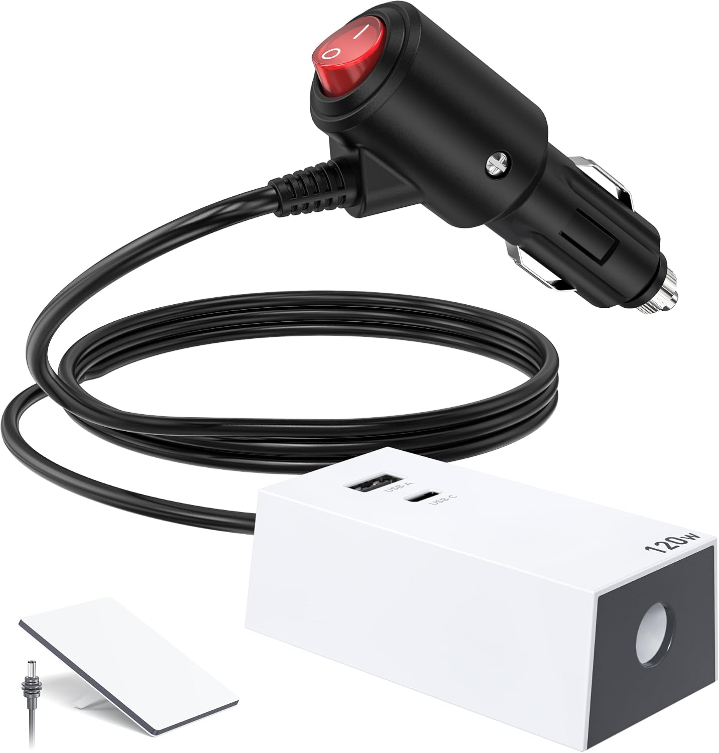 Detalle de XLTTYWL EP-SK0163 12V Car Adapter for Starlink Mini, 120W with USB-C PD