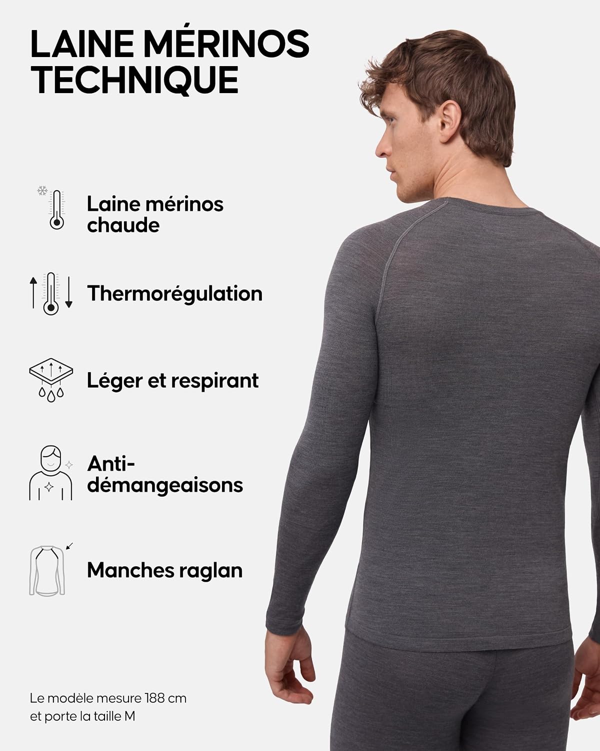 Detalle de DANISH ENDURANCE T-Shirt mérinos 180 g/m²