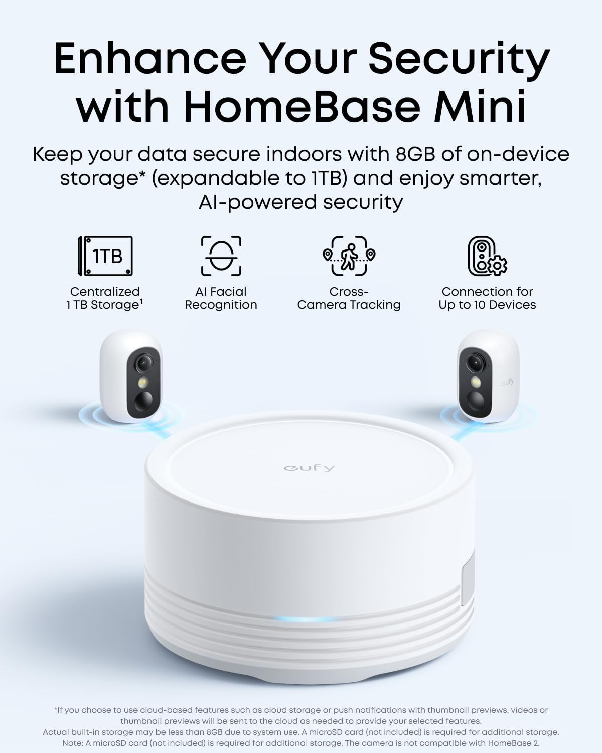 Detalle 2 de eufyCam C35 2 Pack with HomeBase Mini