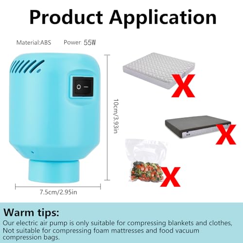 Thumbnail 7 de CKCLR Bolsas de Vacío para Ropa con Bomba Eléctrica (20 piezas, varios tamaños)