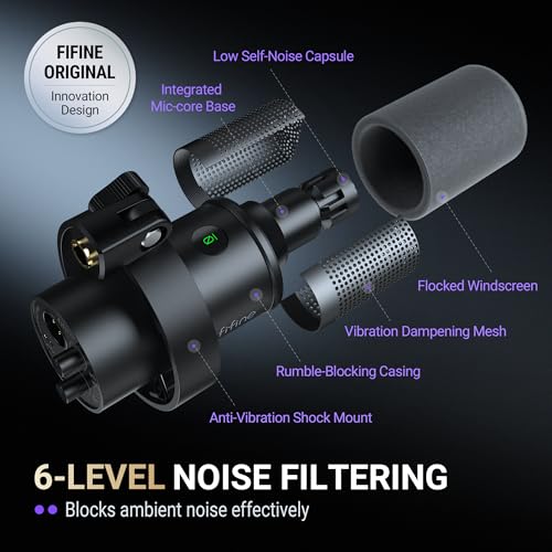 Thumbnail 7 de FIFINE AmpliTank K688CT Podcast Microphone Kit (USB/XLR) with Boom Arm