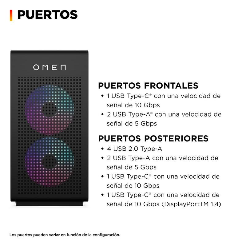 Thumbnail 3 de HP OMEN 35L GT16-1006ns: PC sobremesa de gaming con Ryzen 7 9800X3D y RTX 5070 Ti